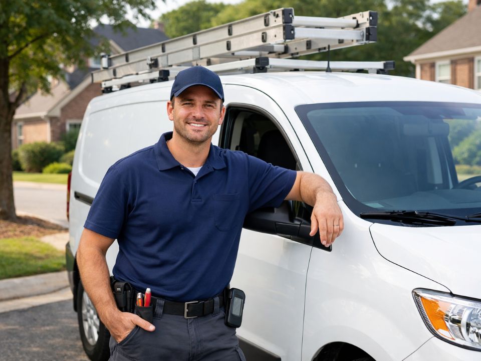 Winston-Salem Rodent Control service vehicle, locally owned and operated since 2023