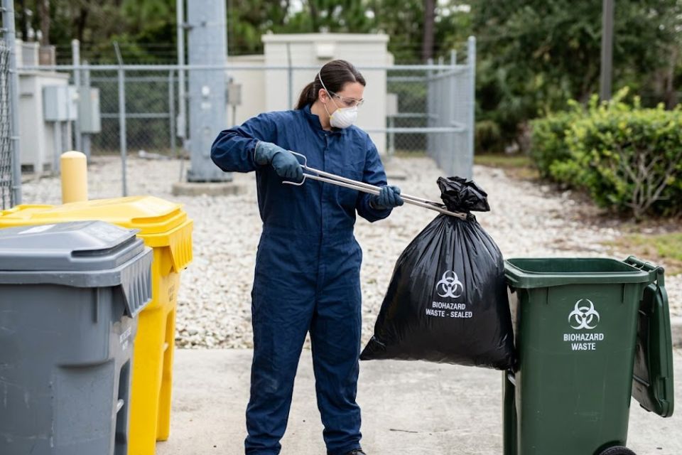 Dead rodent removal service, carcass extraction from a wall cavity in Winston-Salem
